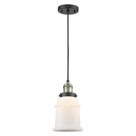 Innovations Lighting 1 Light Vintage Dimmable Led Canton 6.5 Inch Mini Pendant, 699247 201C-BAB-G181-LED